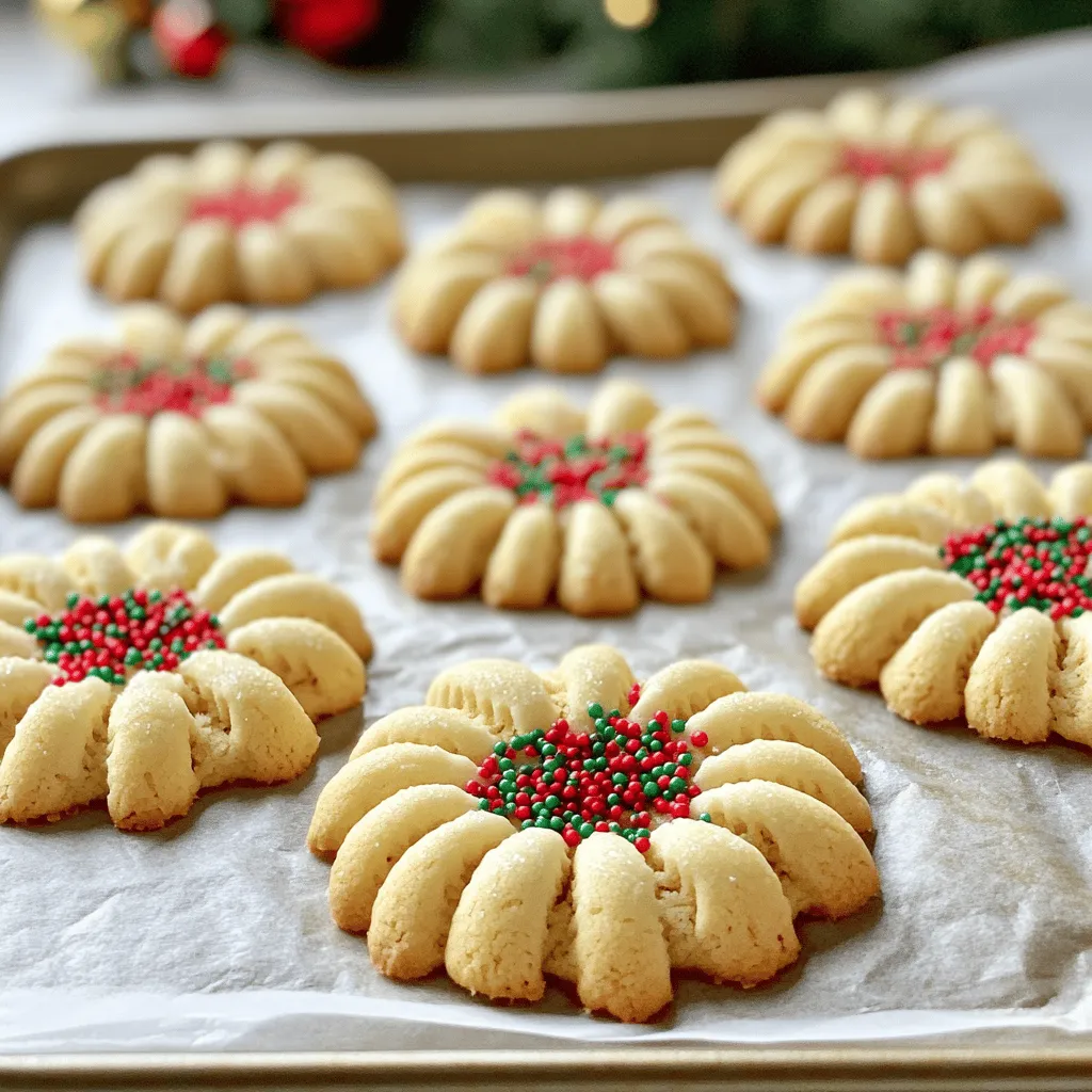 Buttery Christmas Spritz Cookies Festive and Delicious