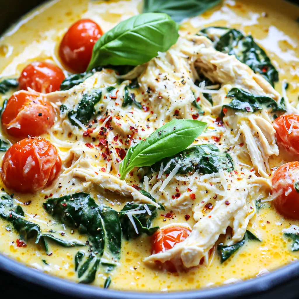 Slow Cooker Creamy Tuscan Chicken Flavorful and Easy