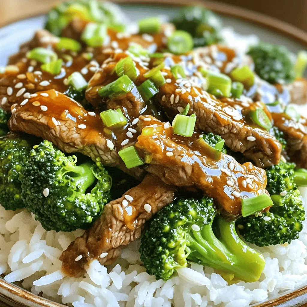 Minute Sesame Ginger Beef &#038; Broccoli Flavorful Dish