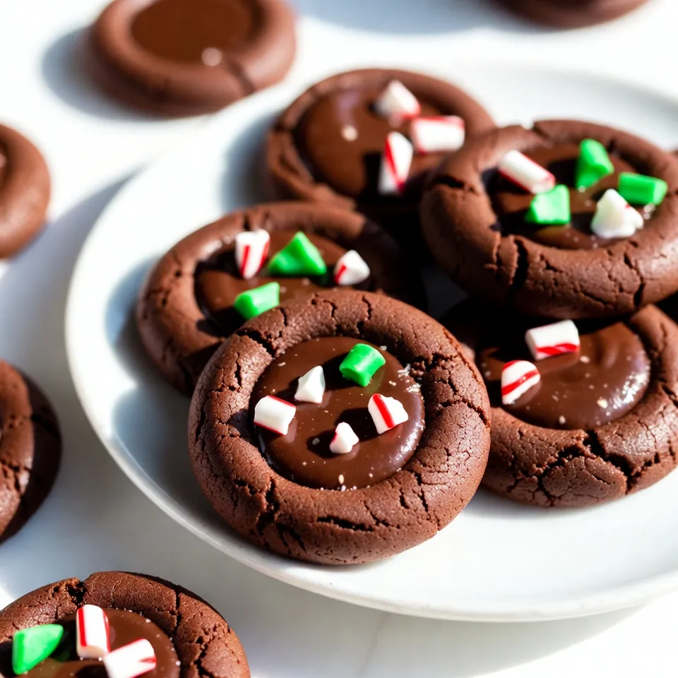 Chocolate Mint Thumbprint Cookies Irresistible Treat