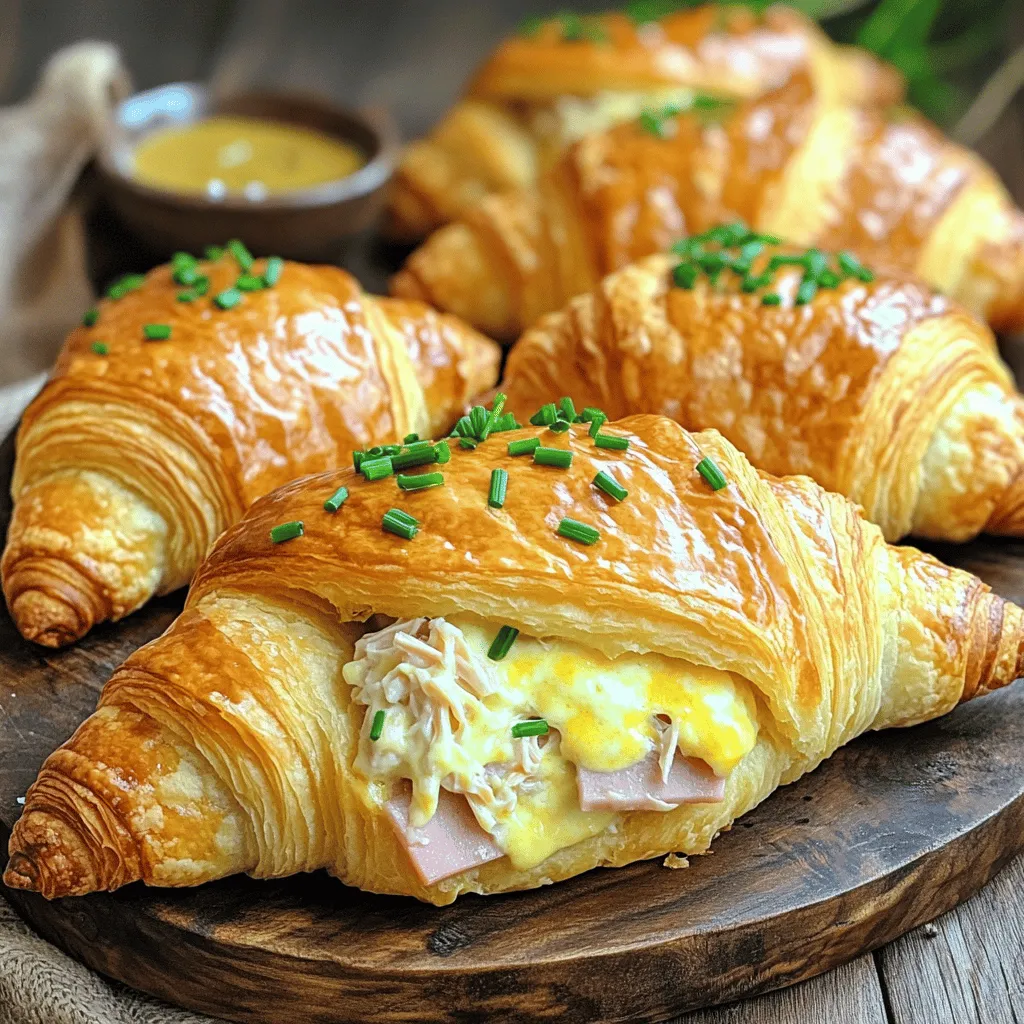 The right ingredients make all the difference in baked chicken ham and cheese croissants. Here’s what you need to create this tasty treat:
