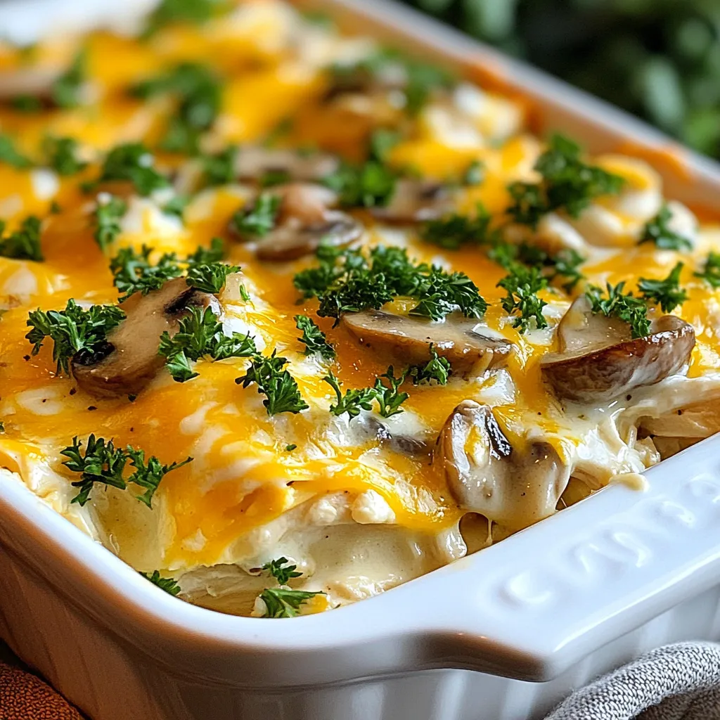 Keto Chicken Mushroom Casserole Savory and Simple Dish