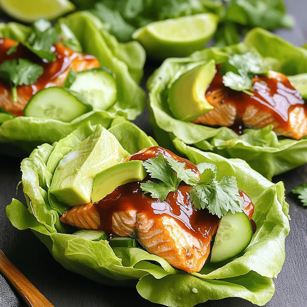 BBQ Salmon Lettuce Cups Flavorful and Fresh Recipe