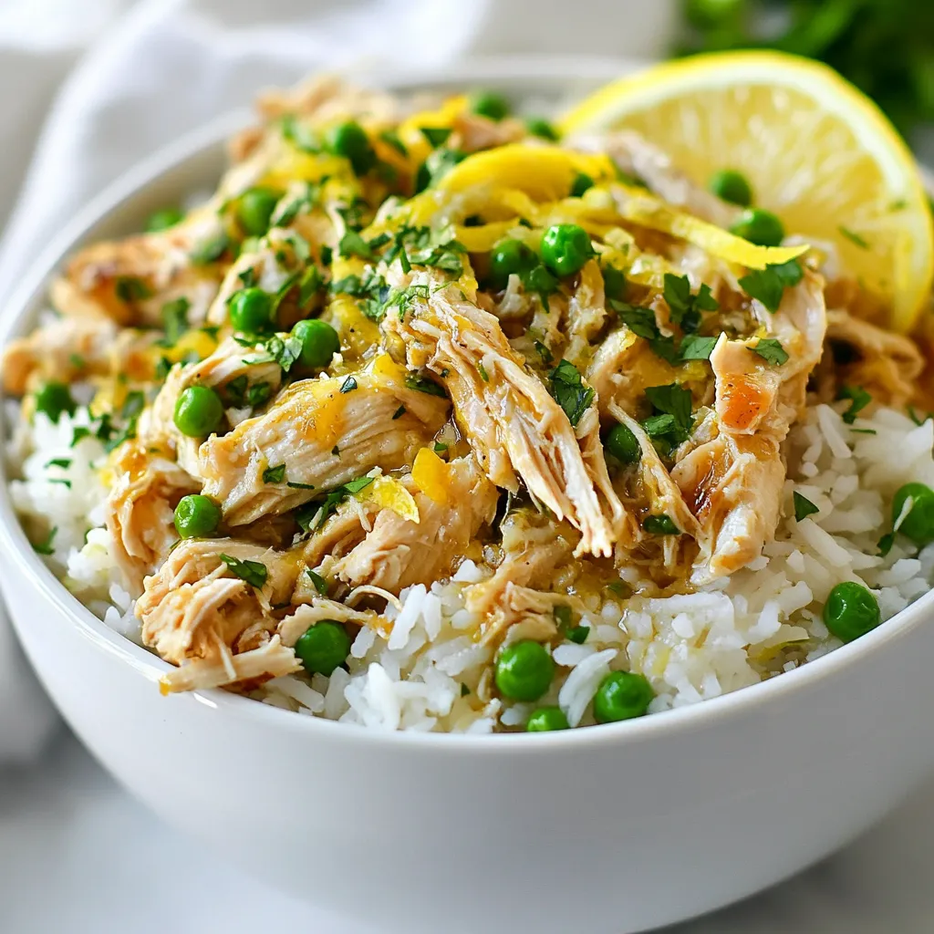 Slow Cooker Lemon Herb Chicken and Rice Delightful Meal