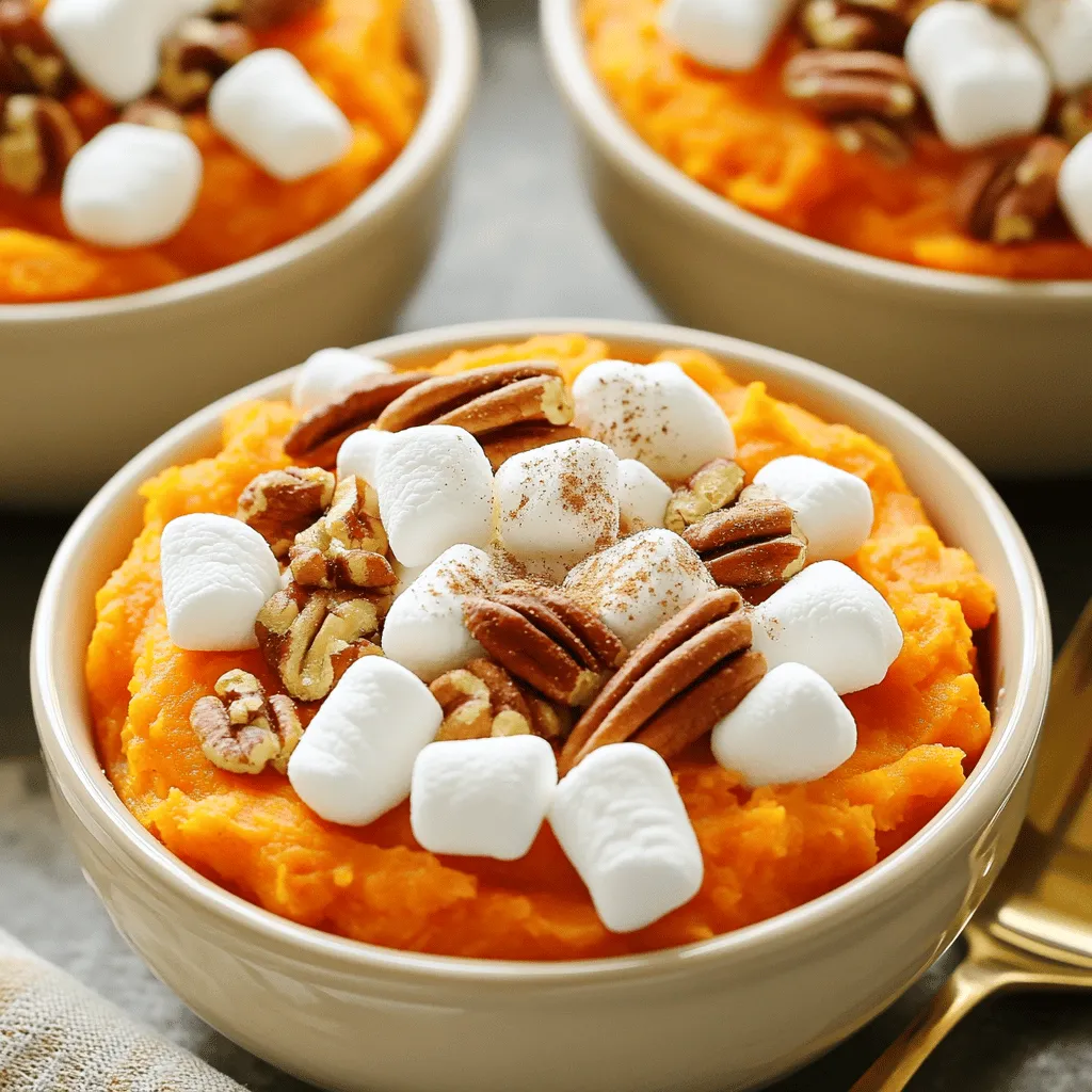 Sweet Potato Casserole with Marshmallows Delightful Dish