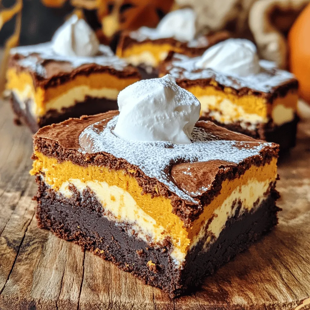 Pumpkin Cheesecake Brownies Irresistible Flavor Treat