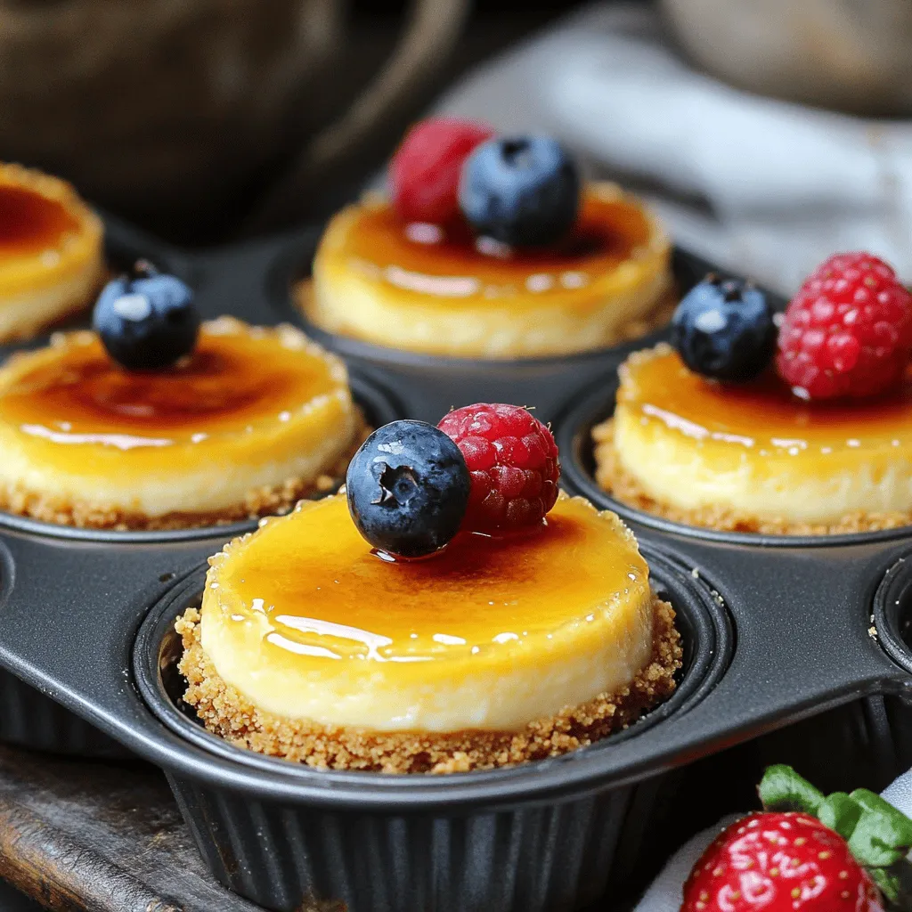 Mini Crème Brûlée Cheesecakes Delicious and Easy Recipe
