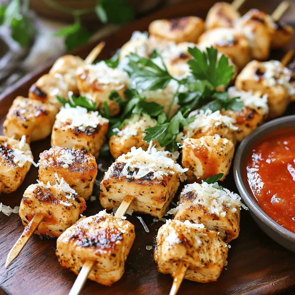 Garlic Parmesan Chicken Skewers Flavorful and Simple Meal