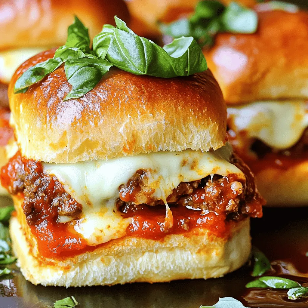 Italian sliders are small sandwiches filled with tasty meat and cheese. They often use ground beef and Italian sausage. These flavors mix well and create a delicious bite. The sliders are also easy to hold and eat. This makes them perfect for parties.