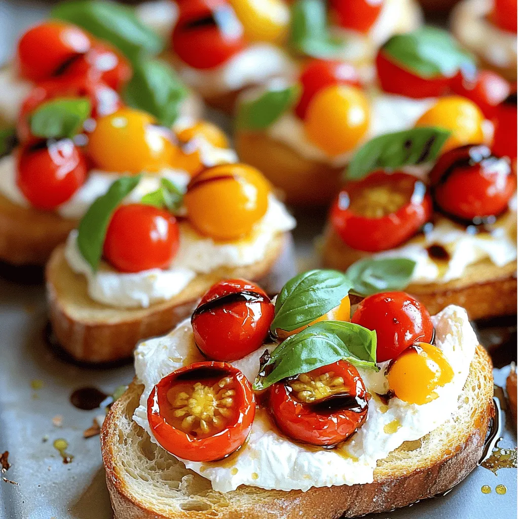 To make a tasty Burrata Bruschetta, you need fresh and simple ingredients. Here is what you will need: