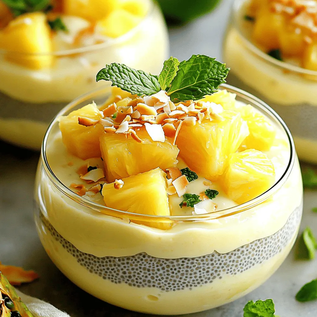 Pineapple Coconut Chia Pudding Simple and Tasty Dish