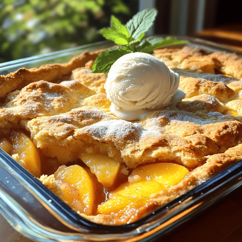 Best Peach Cobbler Simple and Delicious Dessert Recipe