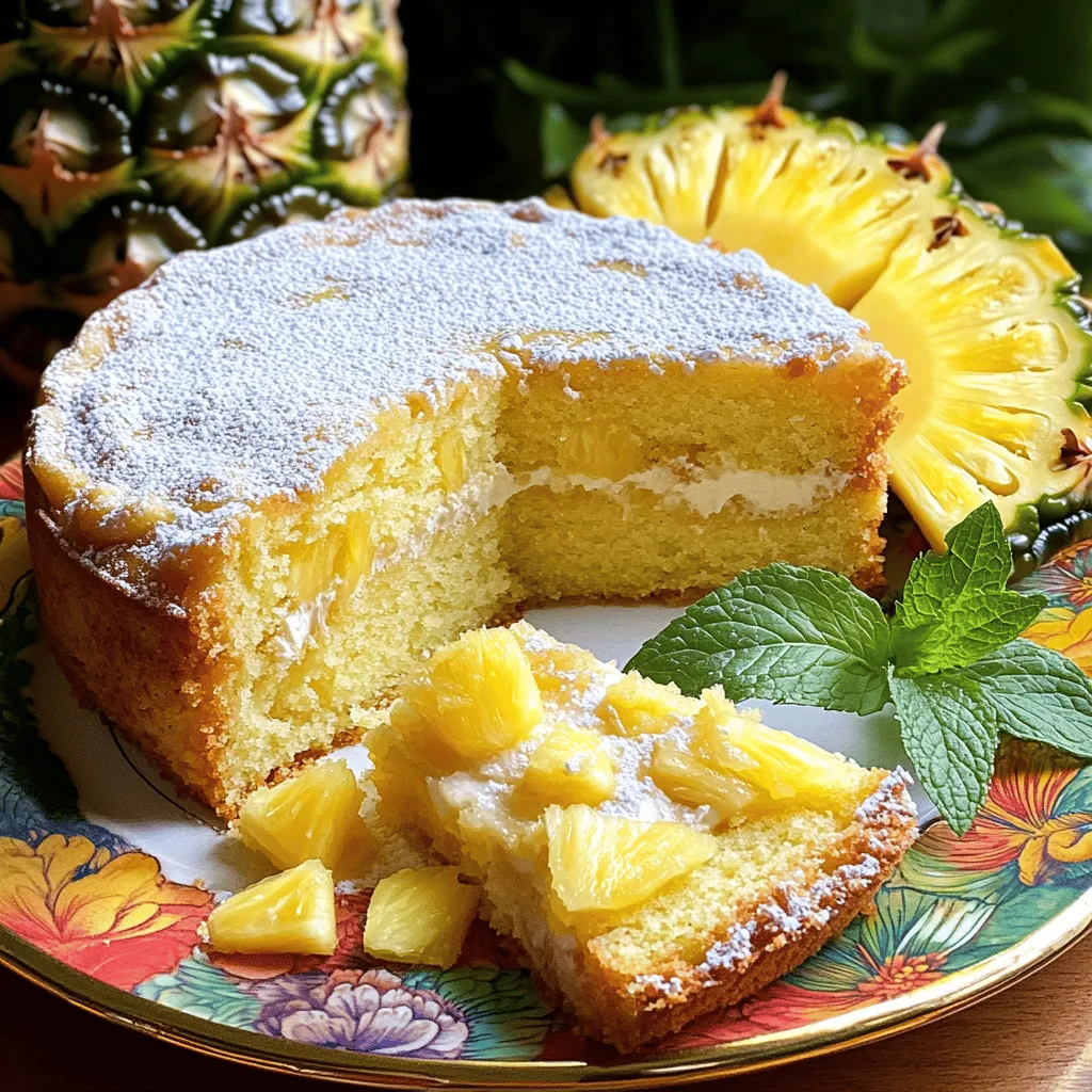 To make this tasty cake, gather these key items: - 2 cups all-purpose flour - 1 ½ cups granulated sugar - 1 cup pineapple juice (preferably fresh) - ½ cup unsweetened applesauce - ½ cup vegetable oil - 3 large eggs - 1 teaspoon baking powder - 1 teaspoon baking soda - ½ teaspoon salt - 1 teaspoon vanilla extract - 1 cup crushed pineapple, drained