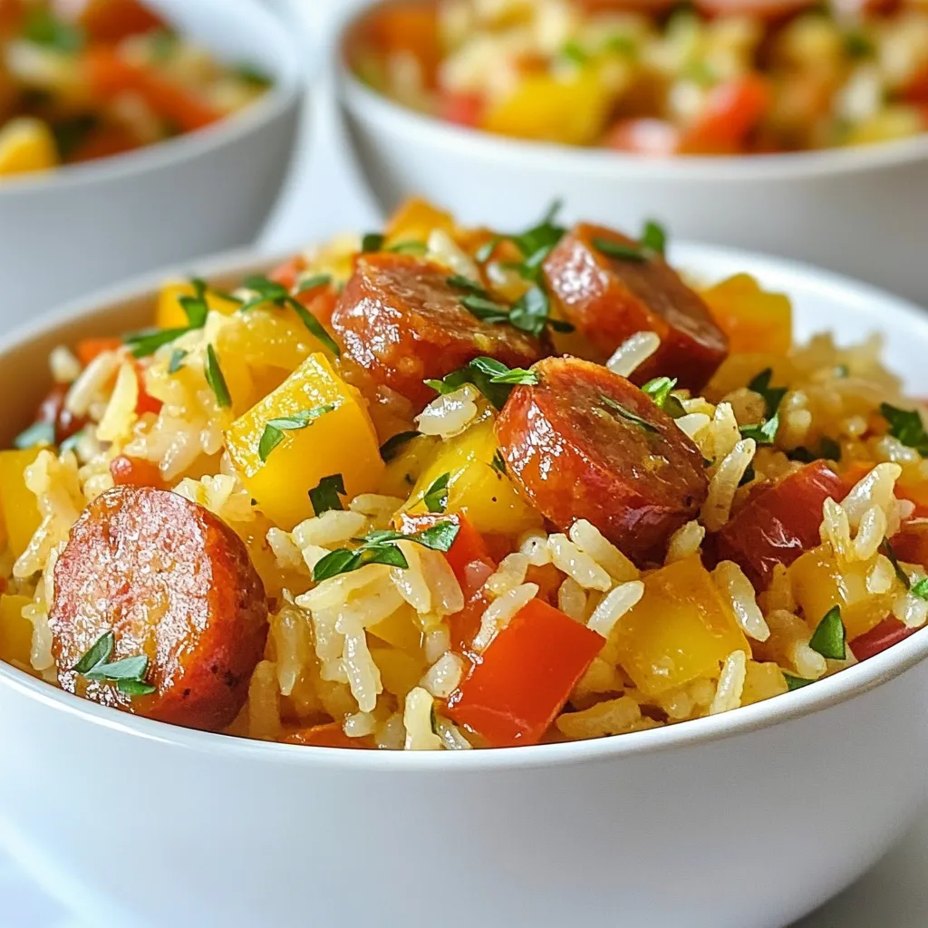 Smoked Sausage One-Pot Rice Flavorful and Easy Meal