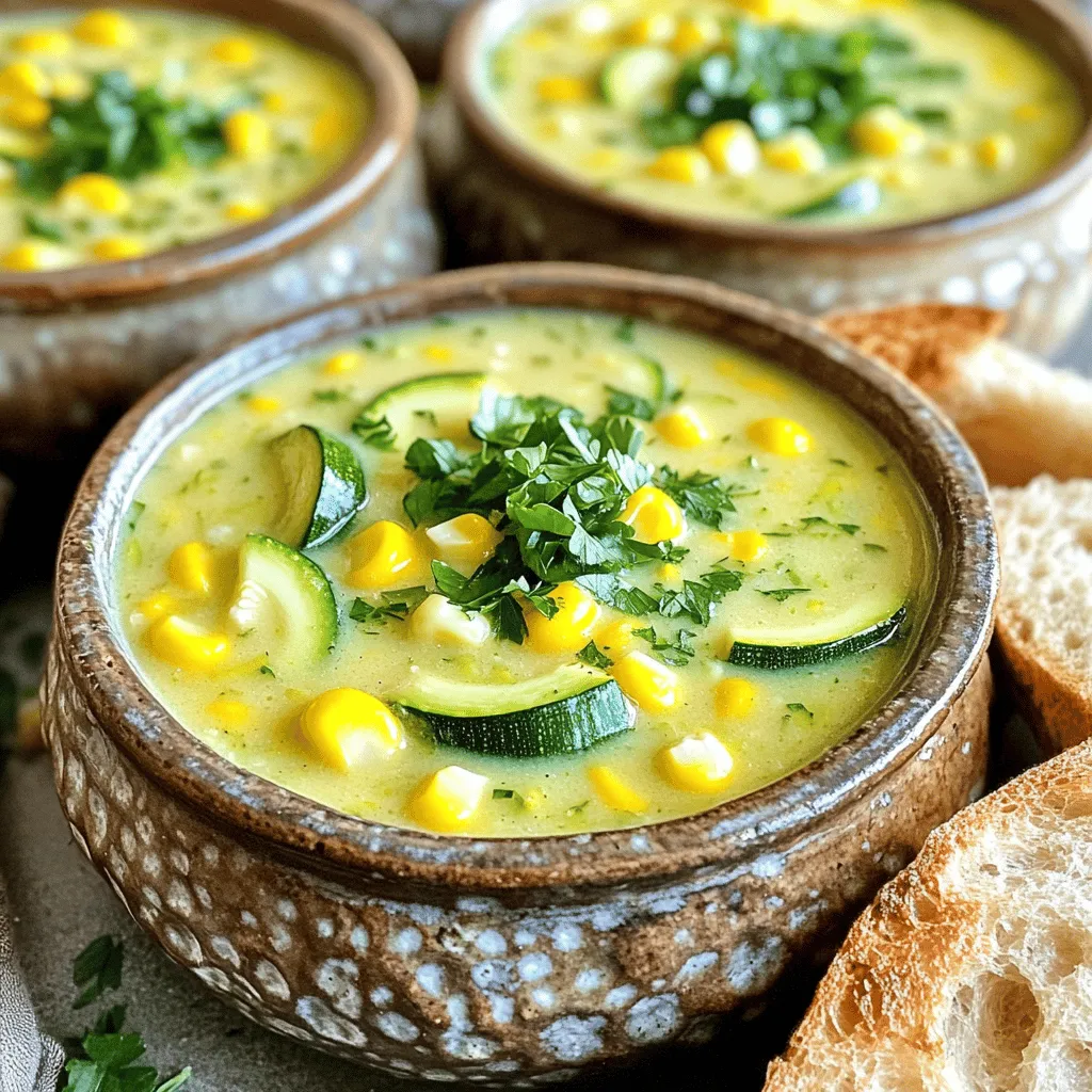Zucchini Corn Chowder Hearty and Flavorful Meal