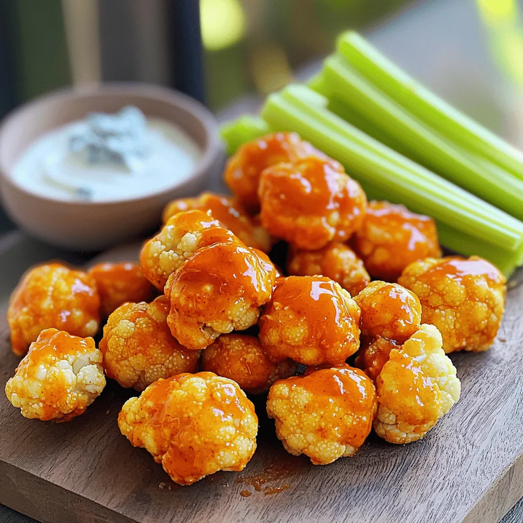 Air Fryer Buffalo Cauliflower Bites Crispy and Tasty