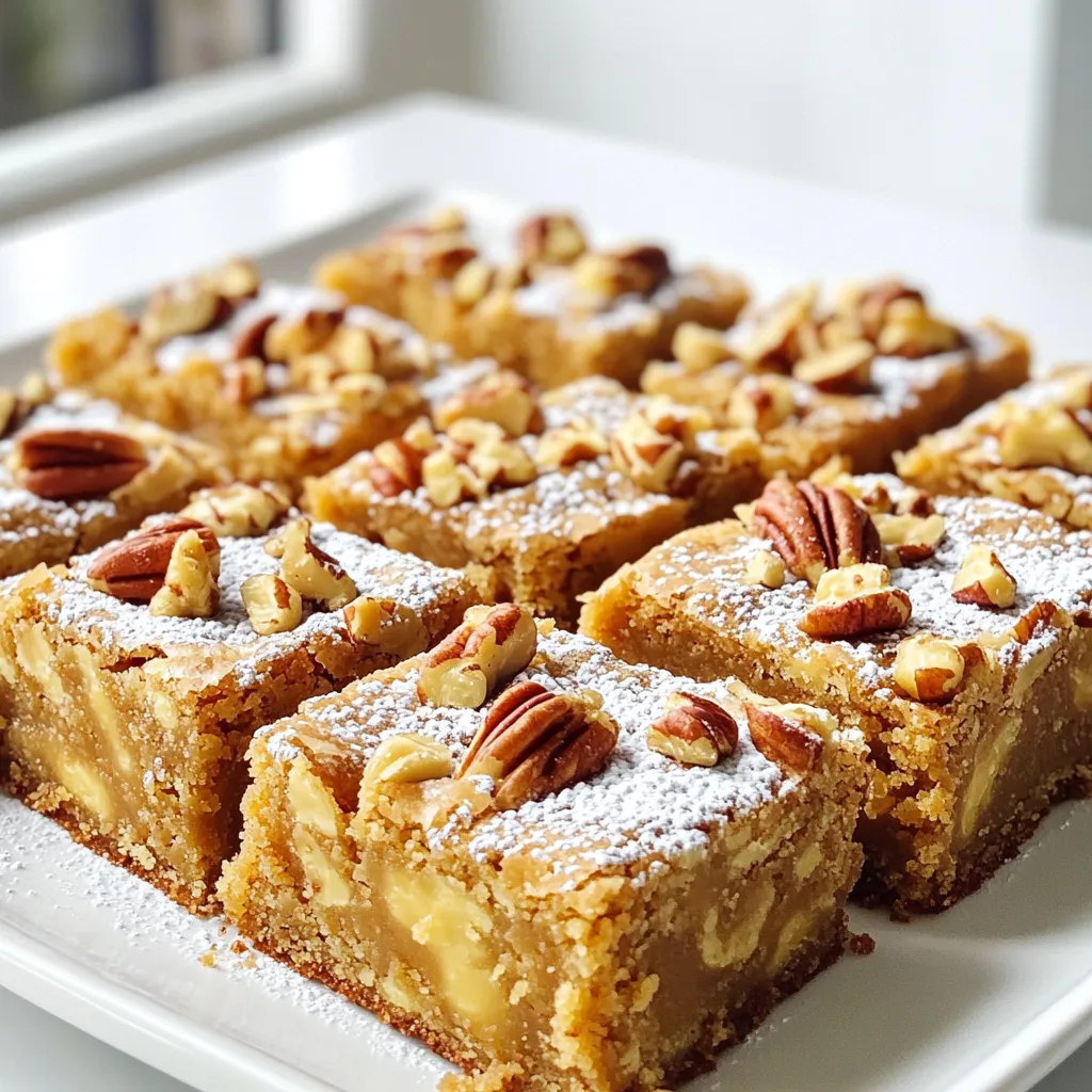 Brown Butter Pecan Blondies Irresistible Dessert Delicacy