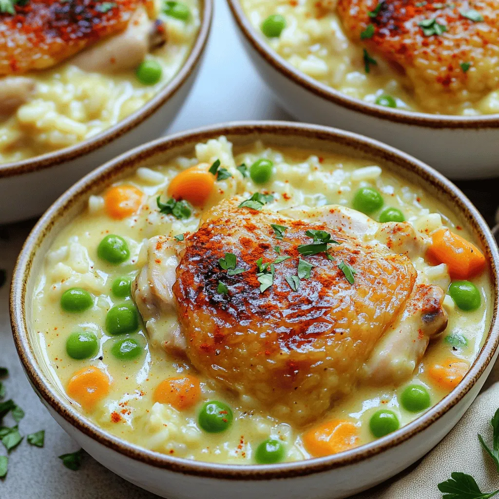 Creamy Chicken and Rice Comforting Dinner Delight