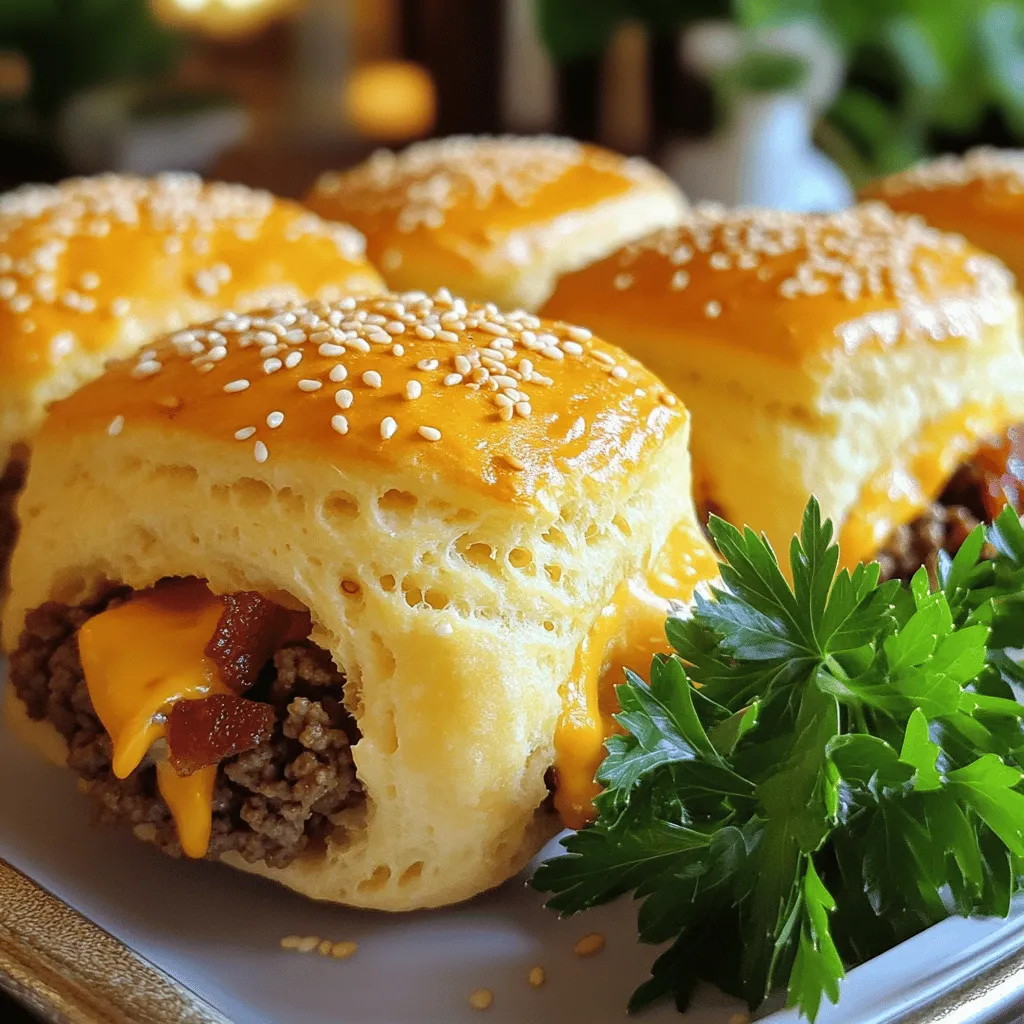 Beefy Bacon Cheeseburger Bombs Irresistible Party Snack