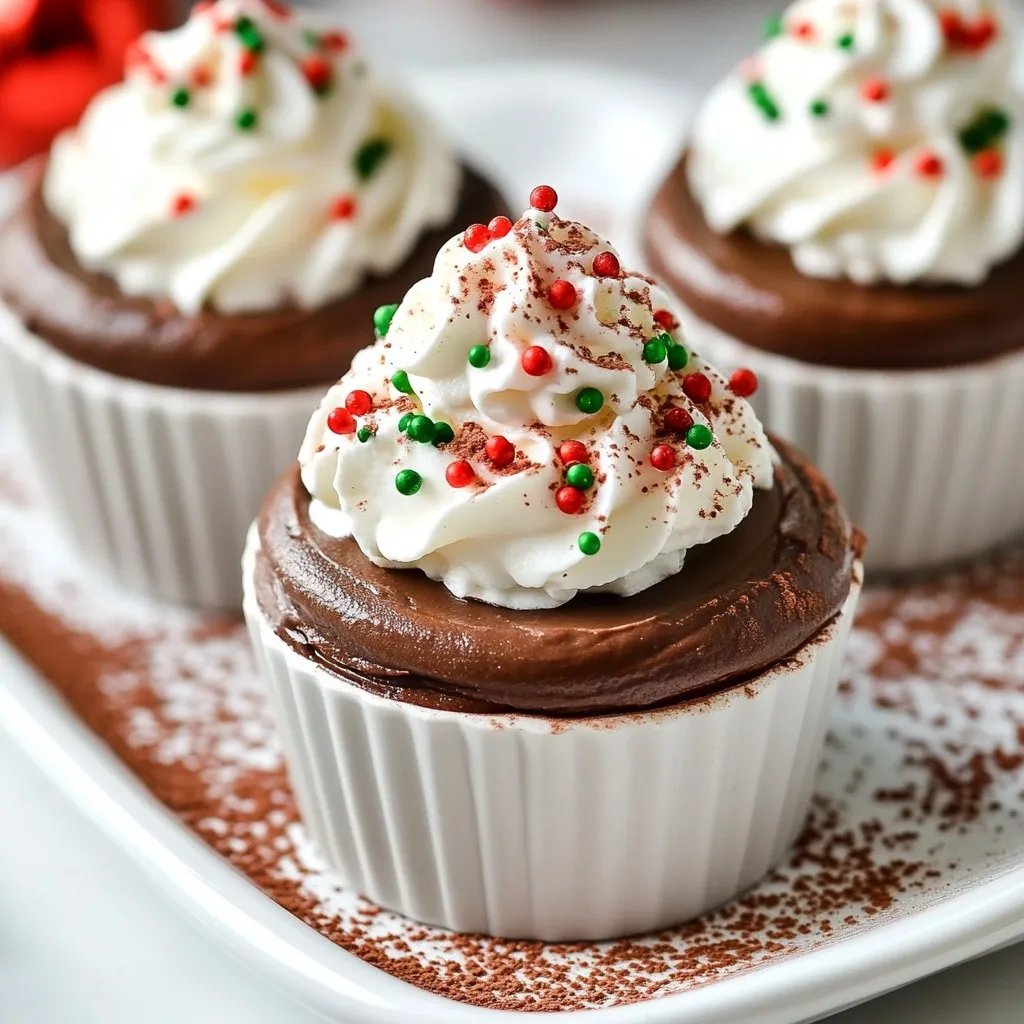 Christmas Chocolate Mousse Cups Indulge in a Delight