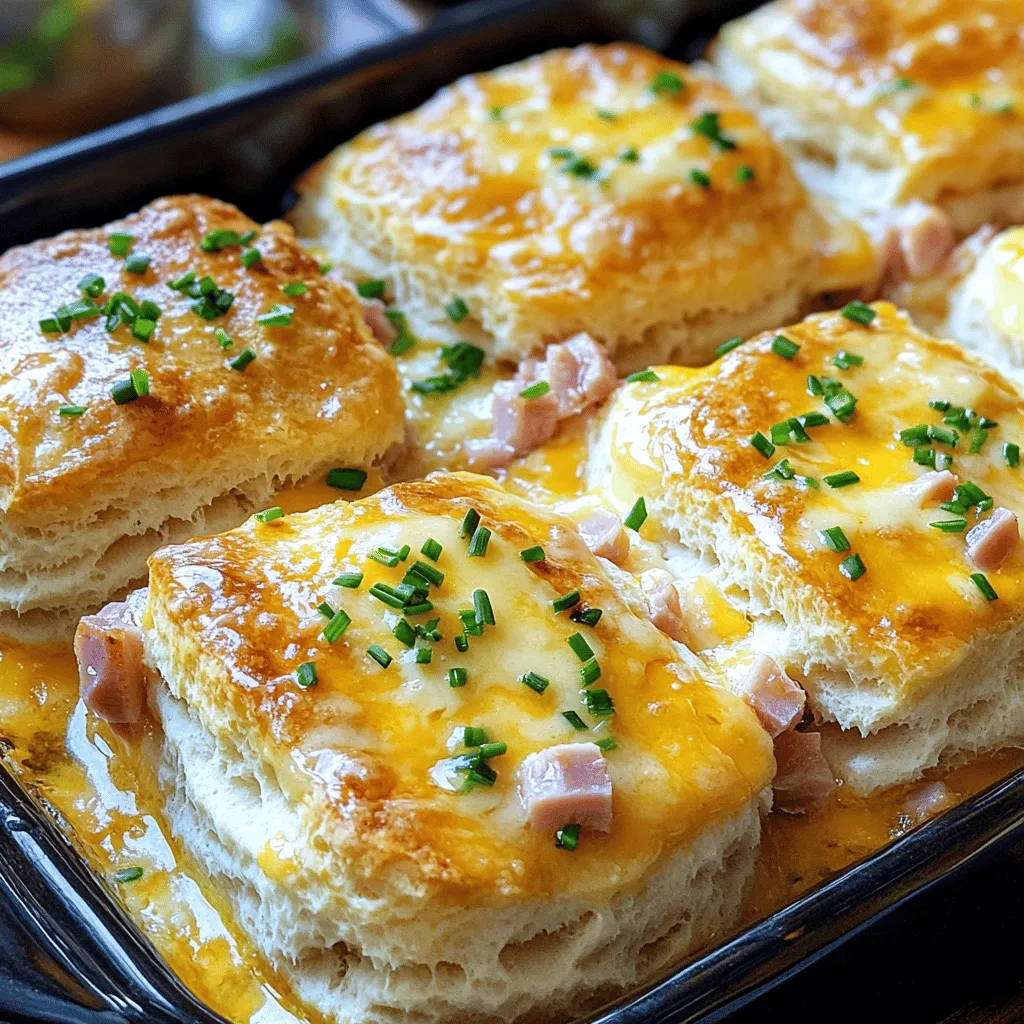 Ham and cheese butter swim biscuits are a warm and tasty treat. They blend salty ham and rich cheese in a soft, buttery dough. This recipe is simple and fun to make. The biscuits swim in melted butter, giving them a unique flavor and texture that stands out.