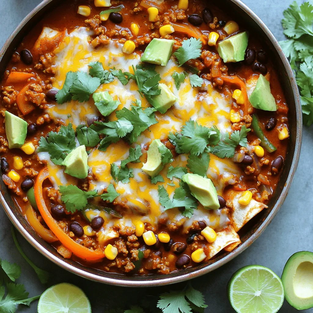 Chipotle Turkey Enchilada Skillet Flavorful Dinner Idea