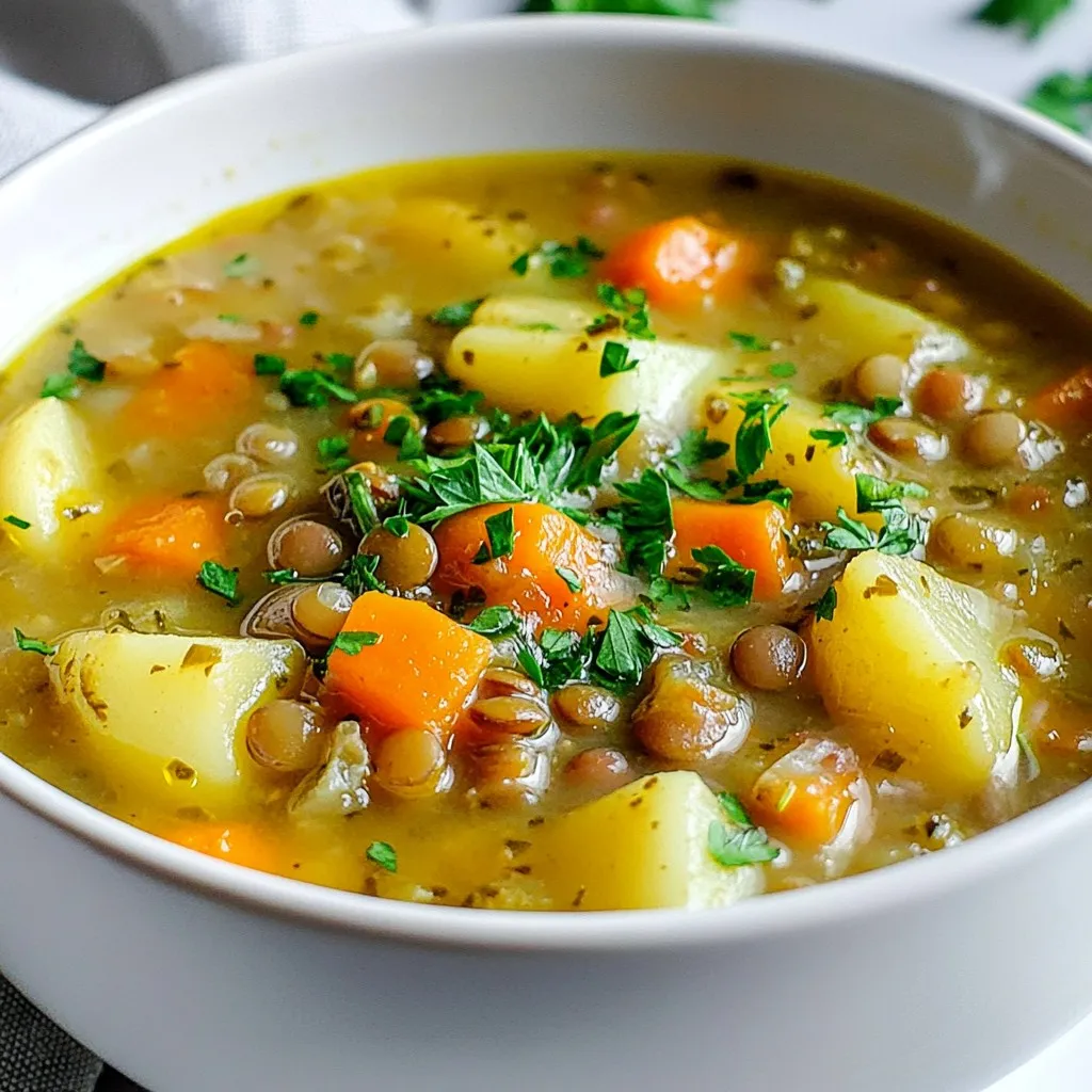 Easy Lentil Potato Soup Simple and Hearty Meal