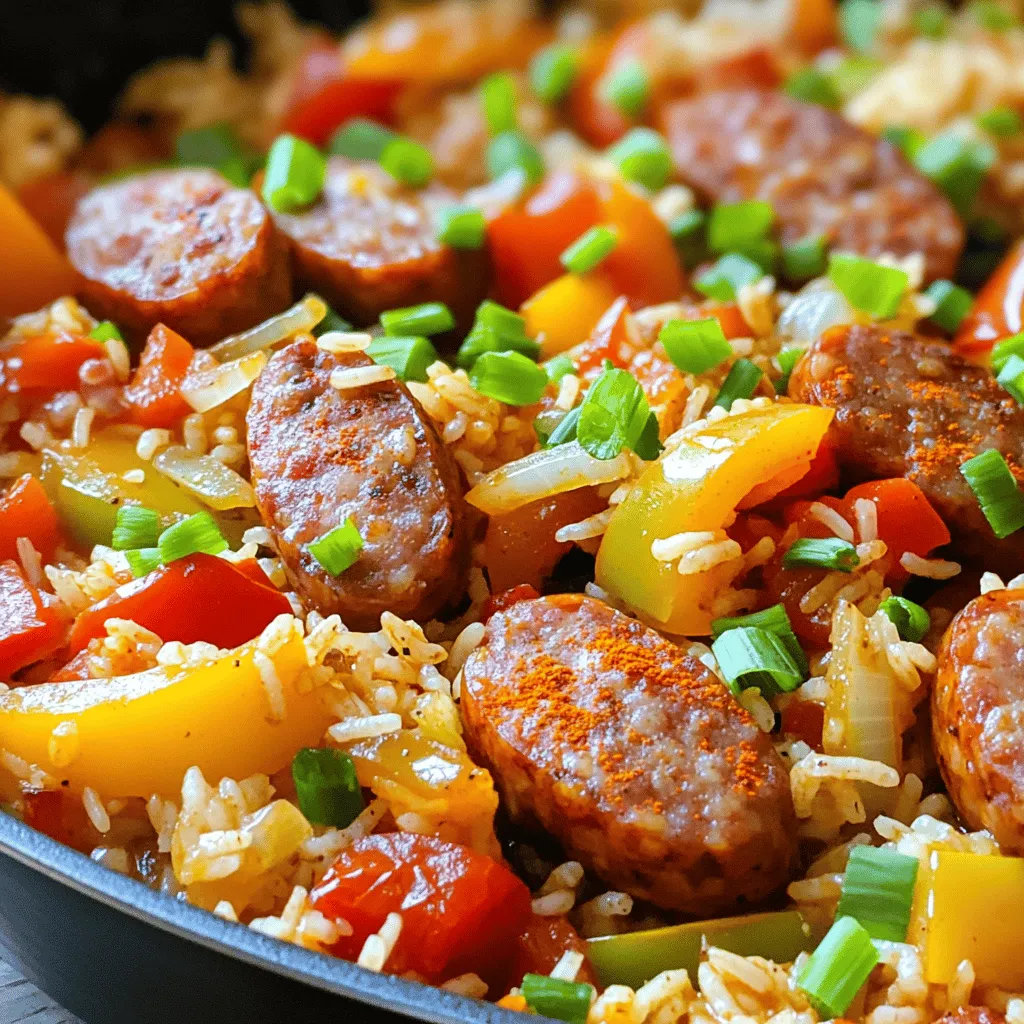 Cajun Sausage and Rice Skillet Flavorful Fast Meal