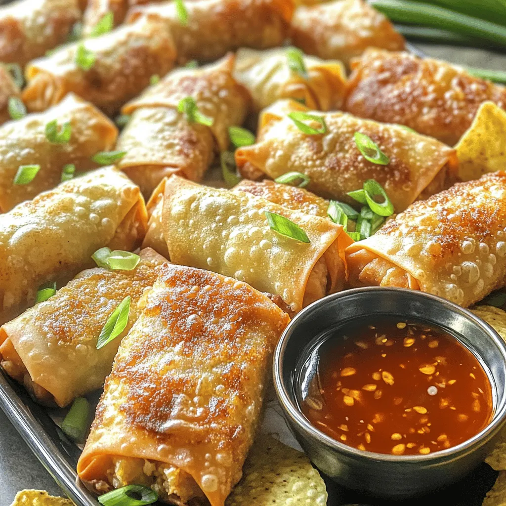 To make crab cake egg rolls, you need key ingredients. First, you must have one cup of lump crab meat. This gives the rolls a rich and sweet flavor. Then, you will need half a cup of crushed gold potato chips. This adds a nice crunch and helps bind the filling.