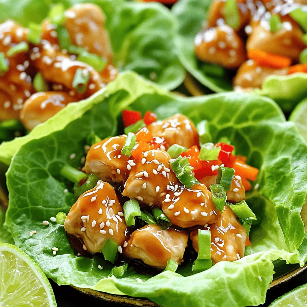 Teriyaki Chicken Lettuce Wraps Flavorful and Healthy
