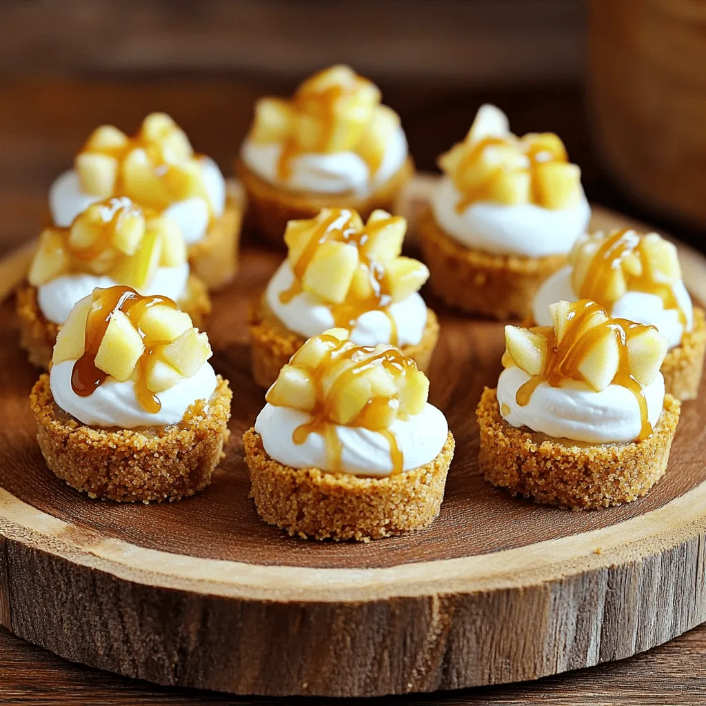 Mini Caramel Apple Cheesecake Bites Delightful Treat