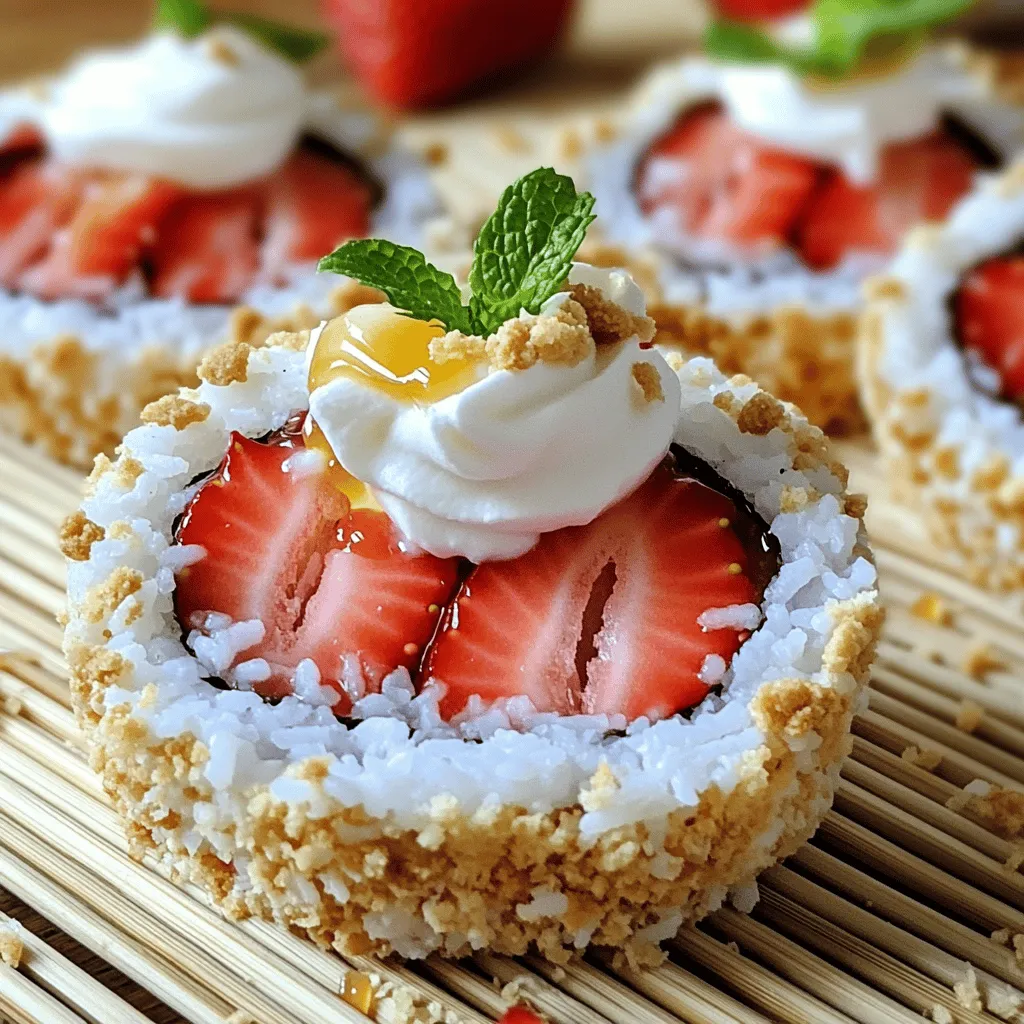 No-Bake Strawberry Shortcake Sushi Simple and Tasty