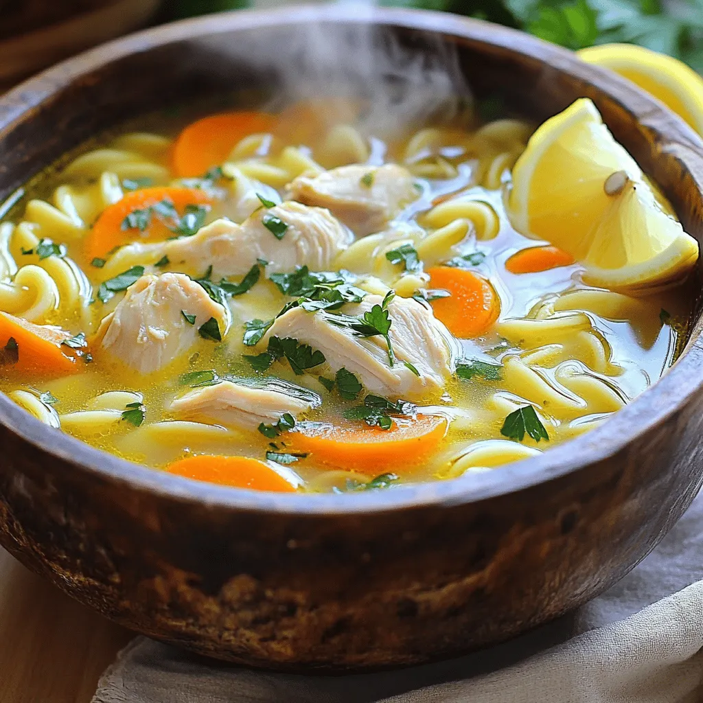 Savory Chicken Noodle Soup RECIPE for Cozy Nights