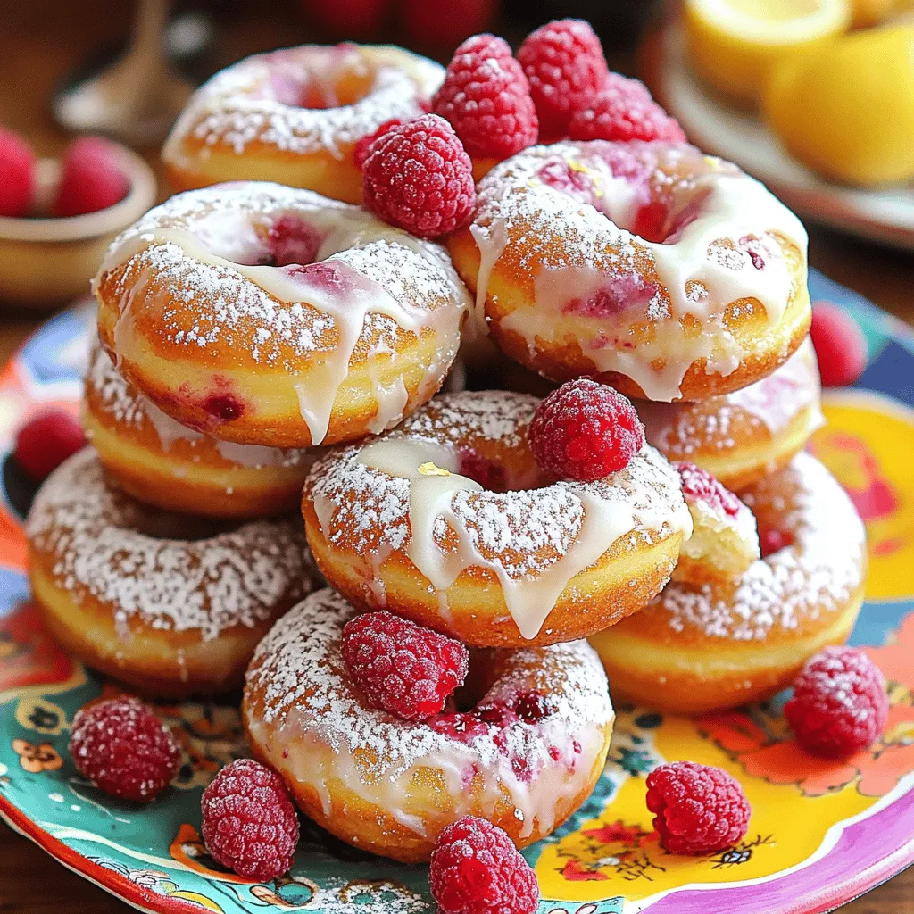 Baked raspberry donuts are a tasty twist on the classic donut. They are lighter and less oily than fried donuts. Using raspberries makes them even better. You get a sweet and tart flavor in every bite.