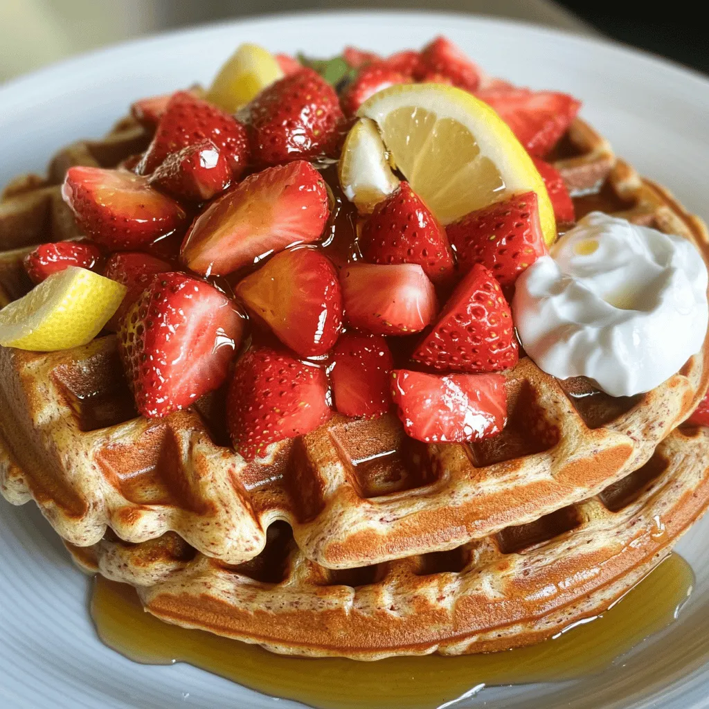 To make healthy waffles, you need good ingredients. Whole grain waffles are a great start. They use whole wheat flour and rolled oats. These ingredients provide fiber and nutrients. A cup of whole wheat flour and half a cup of rolled oats are perfect for the base.