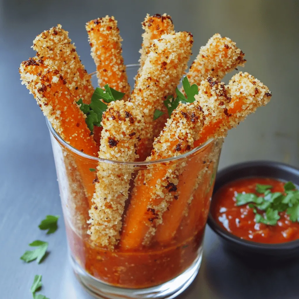 When making crispy Parmesan carrot sticks, having the right ingredients is key. Here’s what you need: