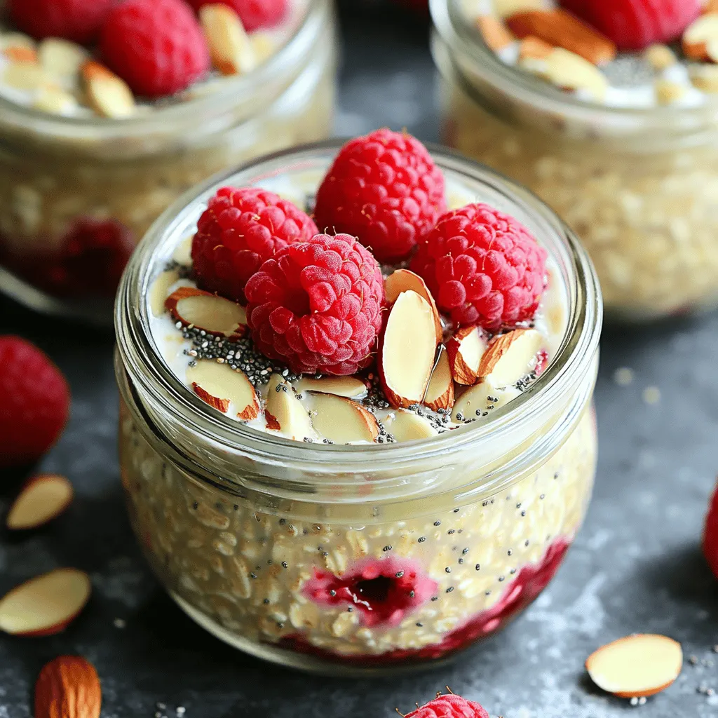 Raspberry Almond Overnight Oats Tasty and Healthy Recipe