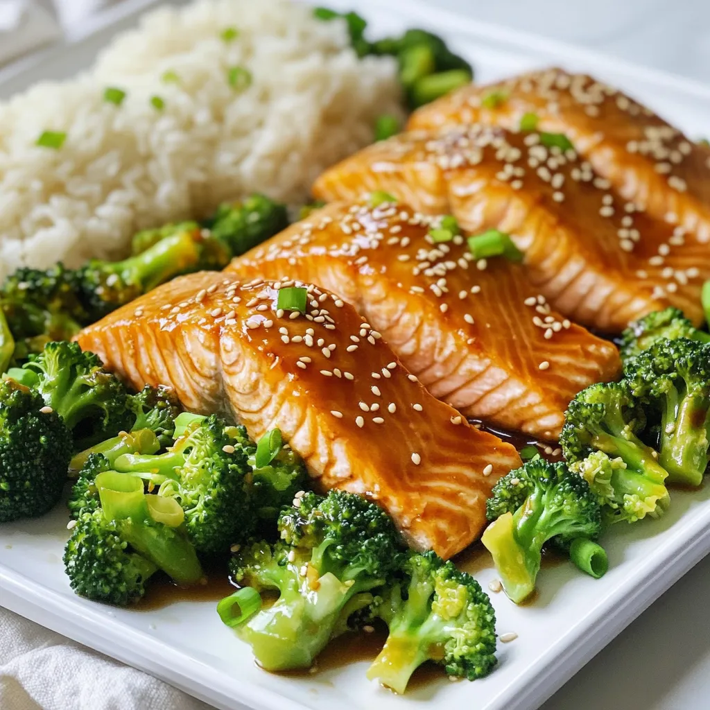 Sheet Pan Teriyaki Salmon with Broccoli Delight