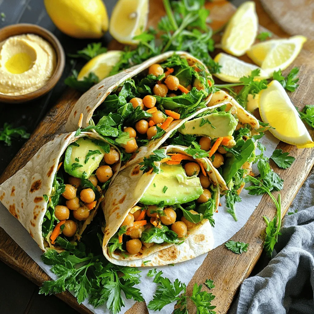 Crispy Chickpea Harvest Wraps Flavorful and Nutritious