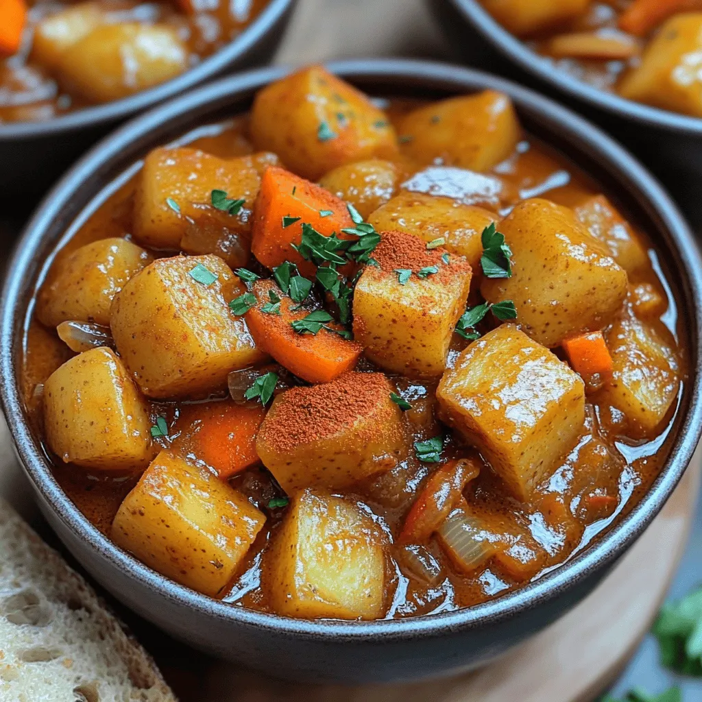 Saucy Hungarian Red Potato Goulash Comfort Dish