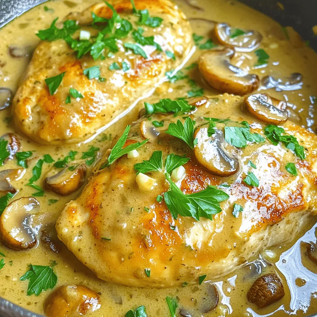Creamy Mushroom Chicken Savory Dinner Delight