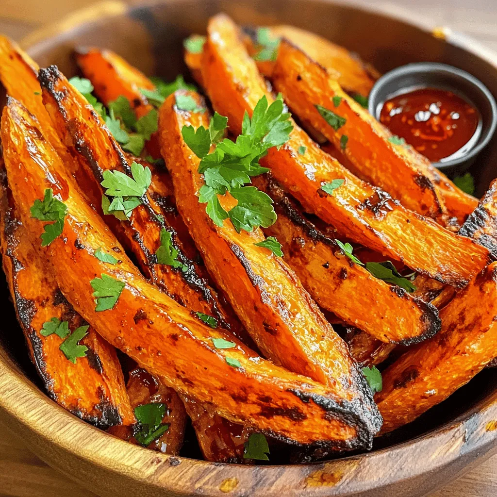 Sriracha Roasted Carrot Fries with Zesty Flavor