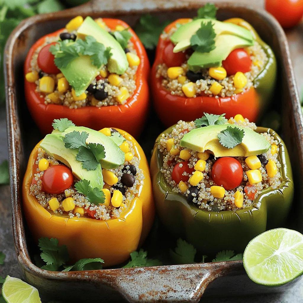Stuffed Bell Peppers with Quinoa Flavorful Delight