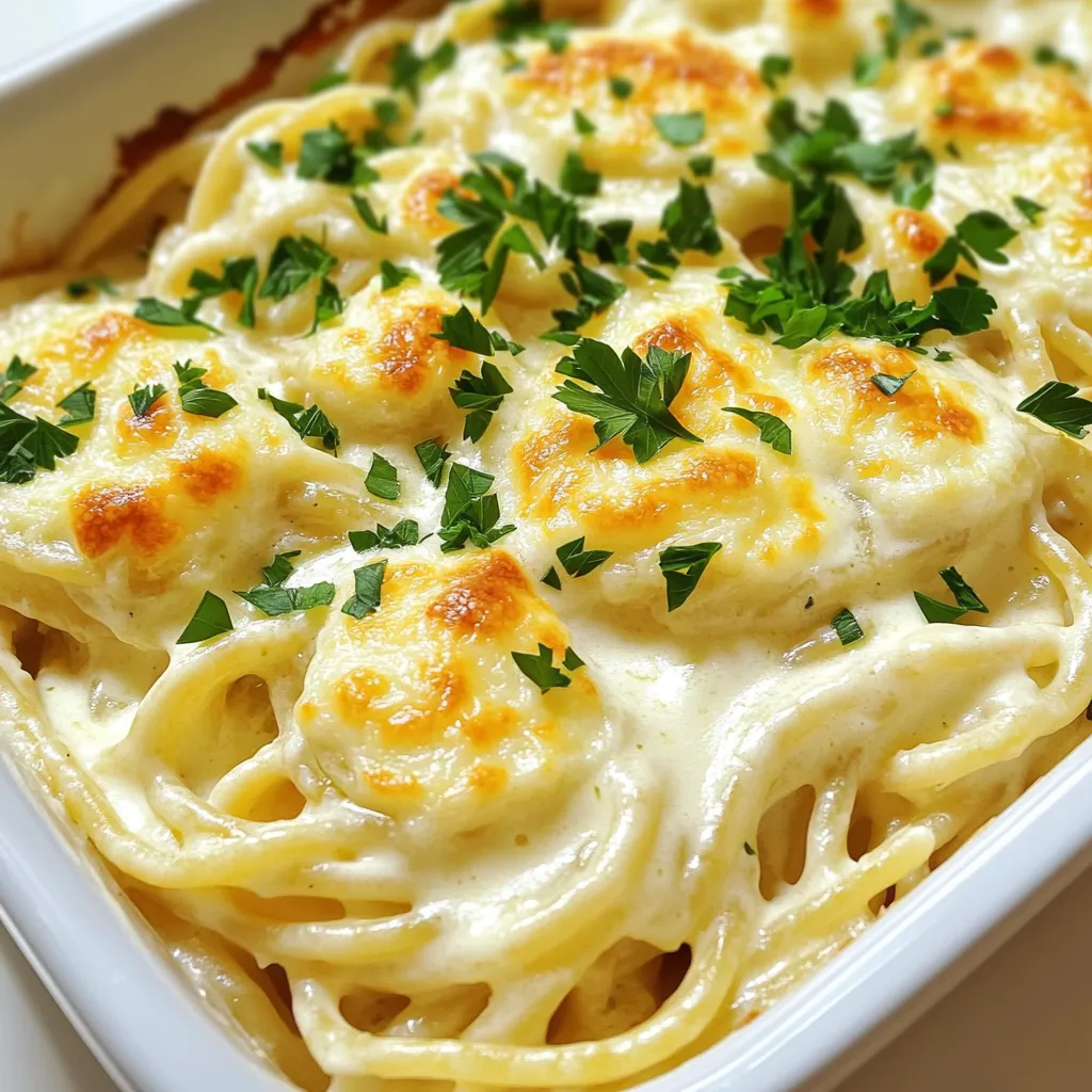 Alfredo Spaghetti Bake Tasty and Hearty Comfort Dish