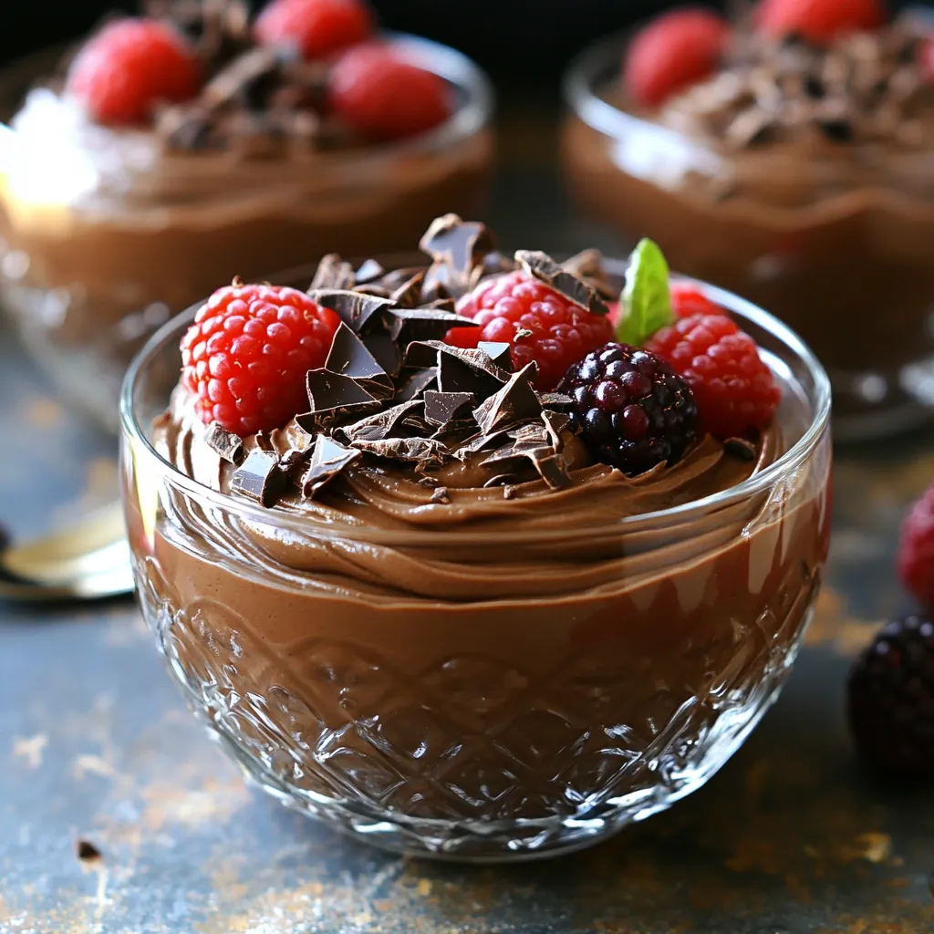 Cottage Cheese Chocolate Protein Mousse Delight
