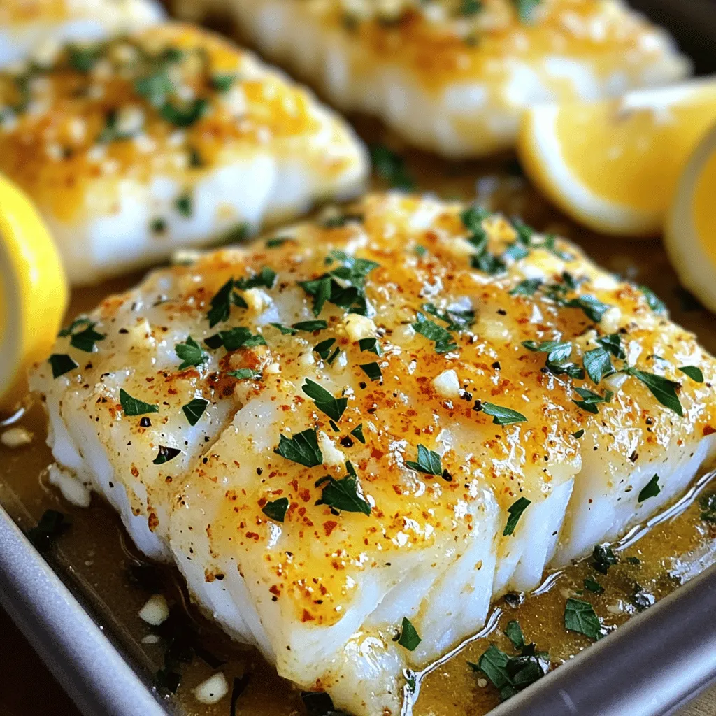 Garlic Butter Baked Cod Simply Delicious Dinner Delight