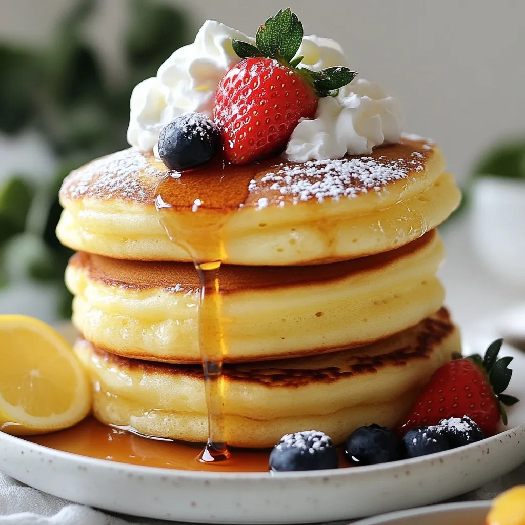 Fluffy Japanese Soufflé Pancakes Easy and Delicious Recipe
