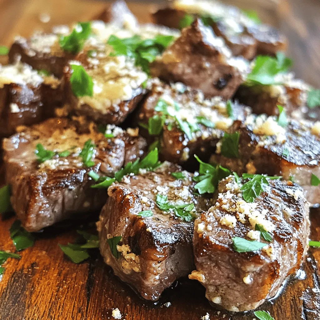 Tender Steak Bites in Garlic Butter with Creamy Sauce