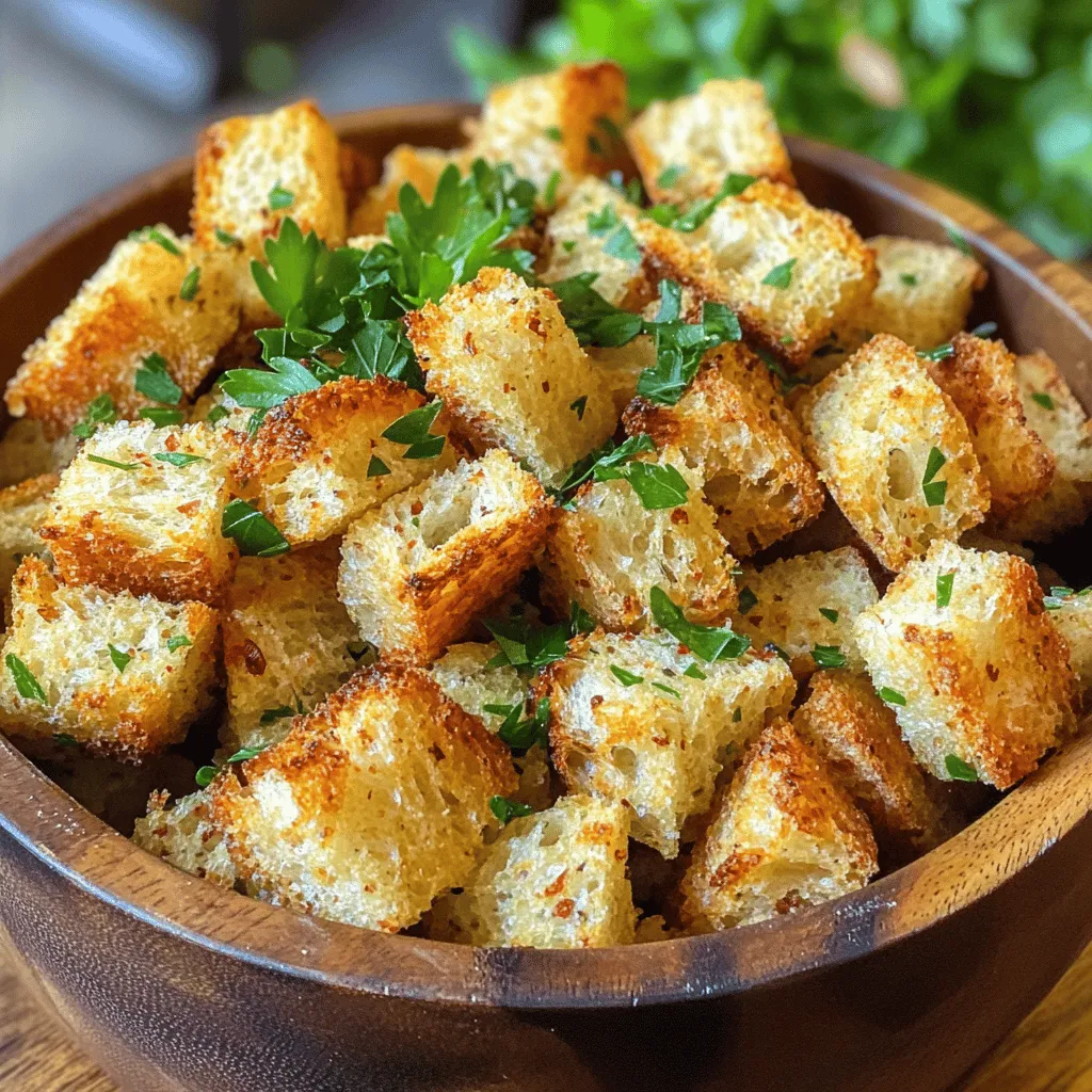 Sourdough croutons are crunchy cubes made from sourdough bread. They add texture and flavor to many dishes. Their unique tanginess sets them apart from regular croutons. This flavor comes from the fermentation process of sourdough.