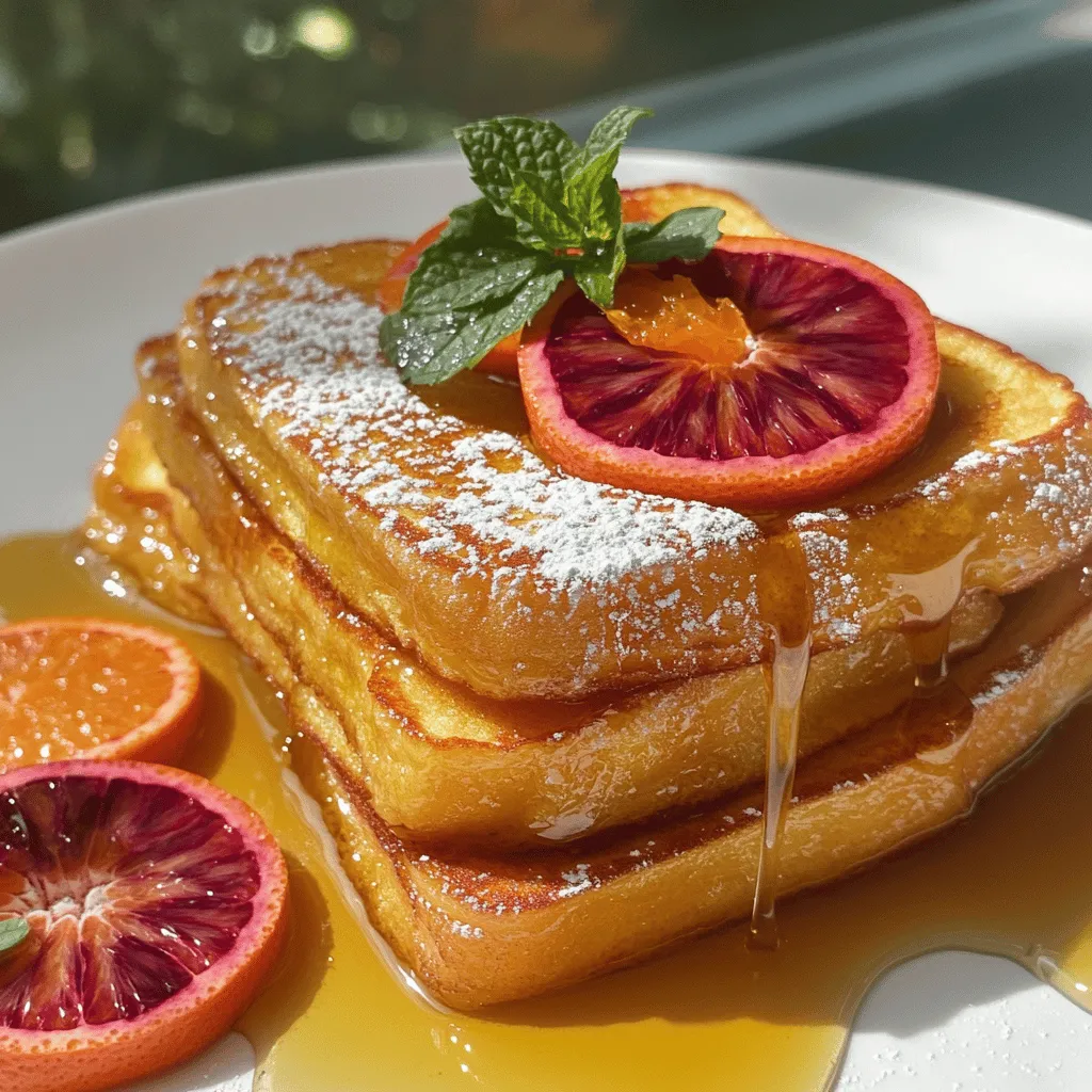 Blood Orange French Toast Flavorful Morning Delight